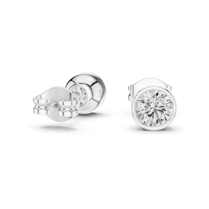 1 CT Lab Diamond Stud Earrings for Women | VVS-VS Clarity | 18KT, 14KT, 10KT Gold & 925 Silver | Rose, Yellow, White Gold & Moissanite Options