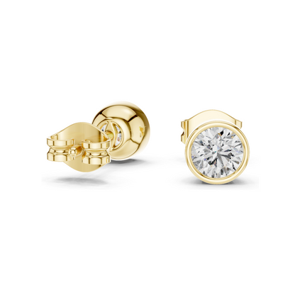 1 CT Lab Diamond Stud Earrings for Women | VVS-VS Clarity | 18KT, 14KT, 10KT Gold & 925 Silver | Rose, Yellow, White Gold & Moissanite Options