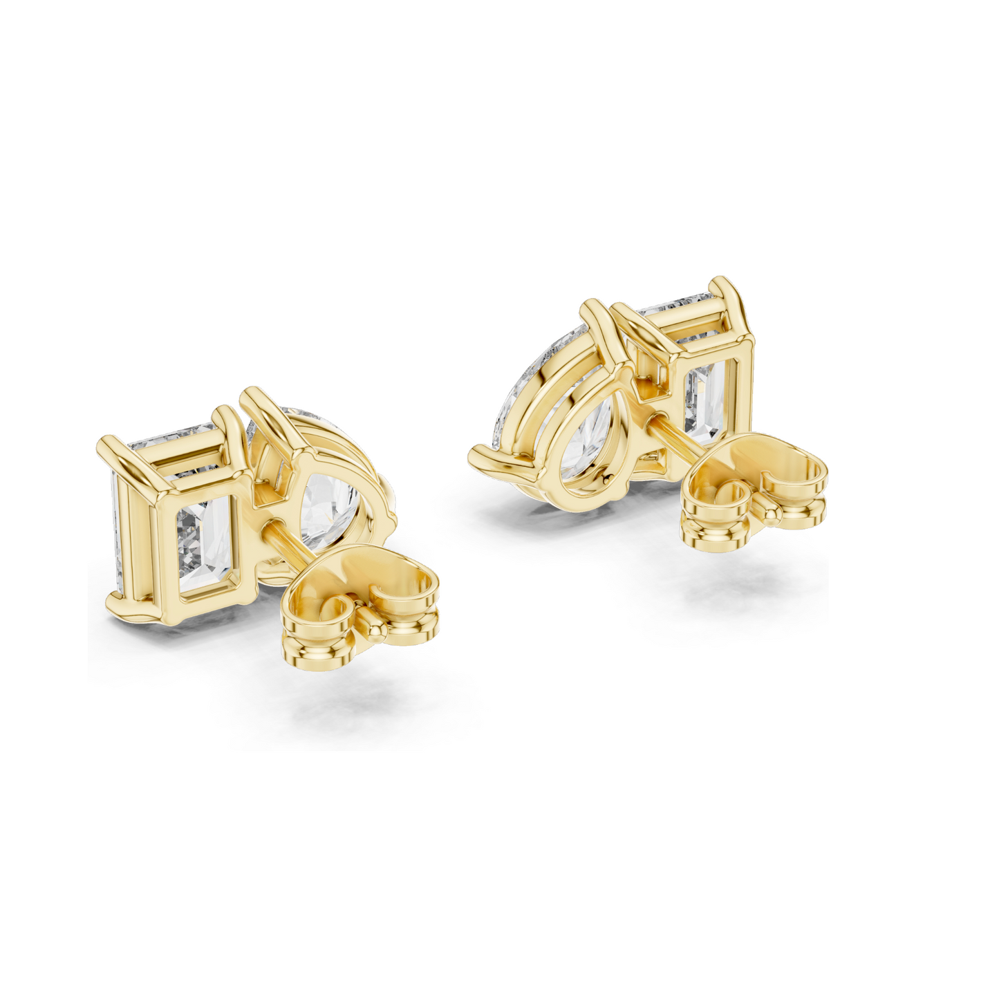 4 CT Lab Diamond Earrings for Women | VVS-VS EF Clarity | 18KT, 14KT, 10KT Gold & 925 Silver | Rose, Yellow, White Gold & Moissanite Options