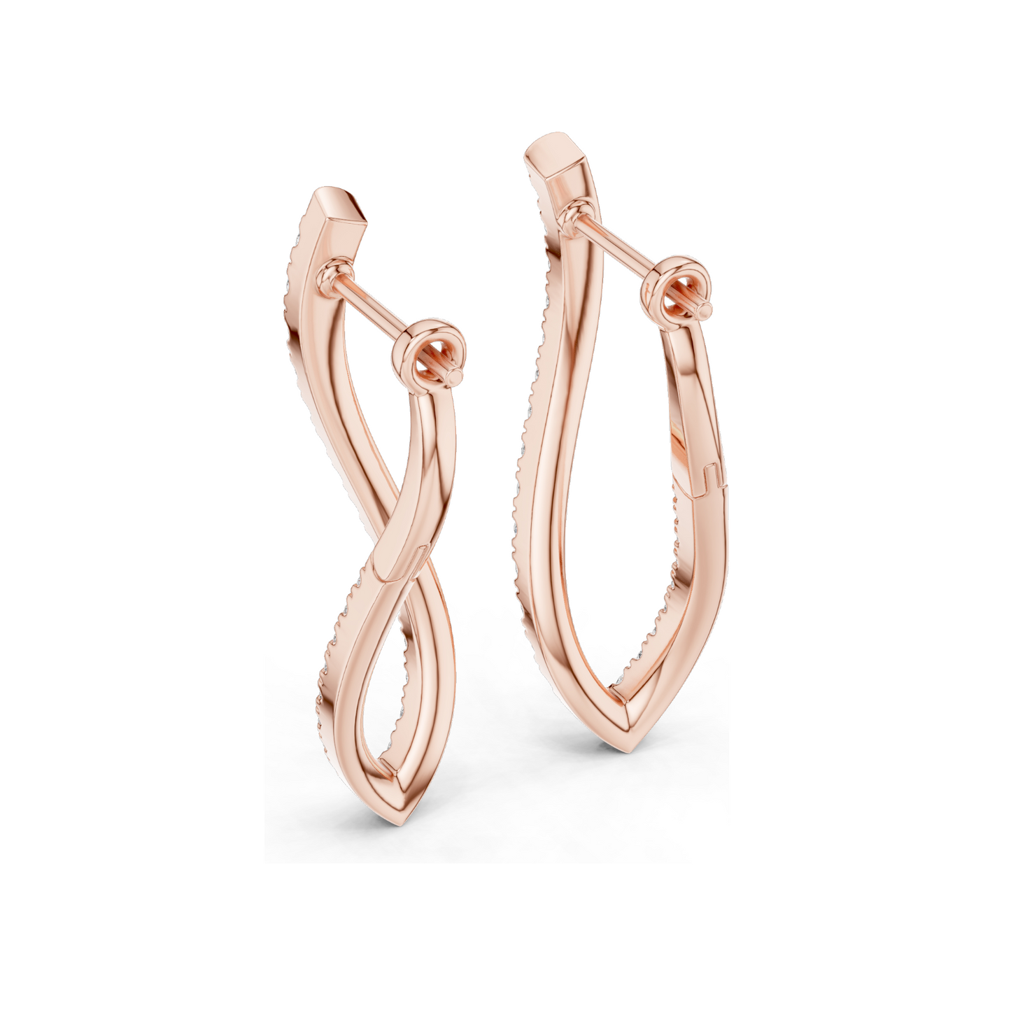 0.788 CT Lab Diamond Earrings for Women | VVS-VS EF Clarity | 18KT, 14KT, 10KT Gold & 925 Silver | Rose, Yellow, White Gold & Moissanite Options