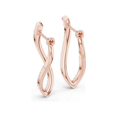 0.788 CT Lab Diamond Earrings for Women | VVS-VS EF Clarity | 18KT, 14KT, 10KT Gold & 925 Silver | Rose, Yellow, White Gold & Moissanite Options