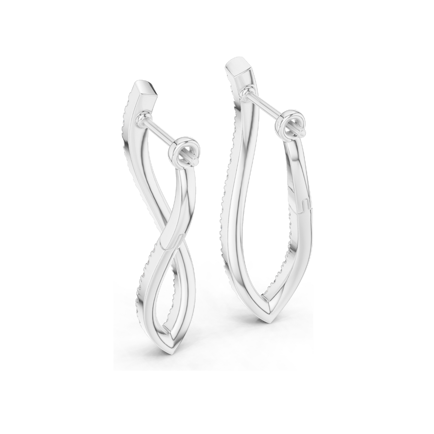 0.788 CT Lab Diamond Earrings for Women | VVS-VS EF Clarity | 18KT, 14KT, 10KT Gold & 925 Silver | Rose, Yellow, White Gold & Moissanite Options