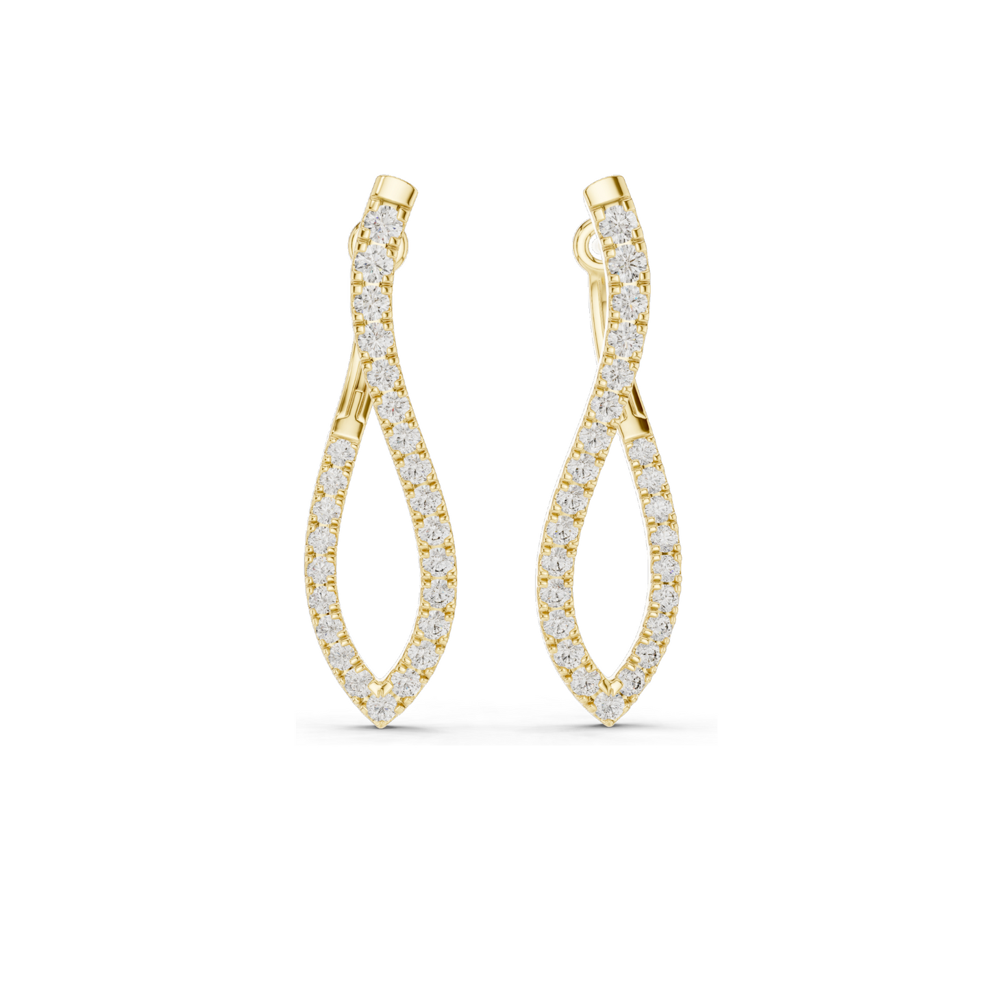 0.788 CT Lab Diamond Earrings for Women | VVS-VS EF Clarity | 18KT, 14KT, 10KT Gold & 925 Silver | Rose, Yellow, White Gold & Moissanite Options