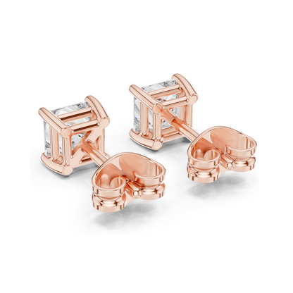 1 CT Lab Diamond Earrings for Women | VVS-VS EF Clarity | 18KT, 14KT, 10KT Gold & 925 Silver | Rose, Yellow, White Gold & Moissanite Options