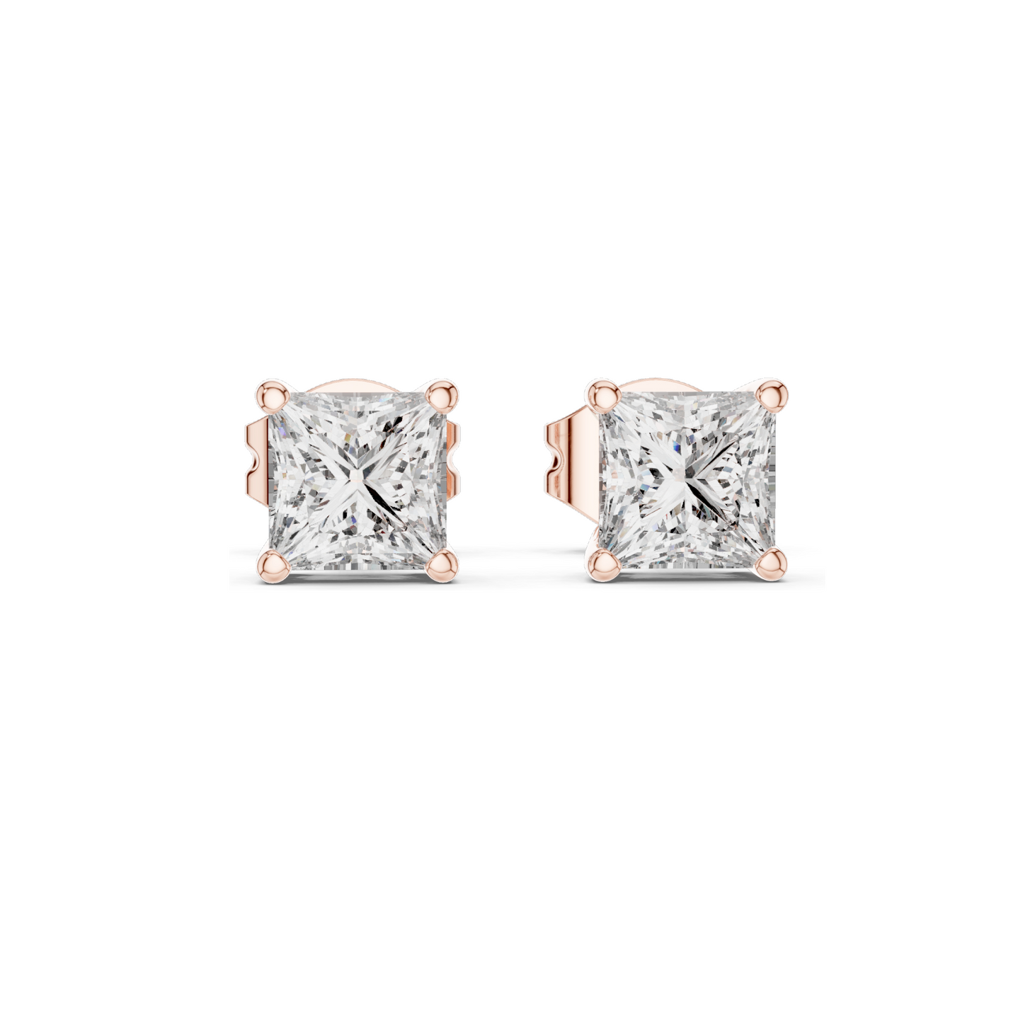 1 CT Lab Diamond Earrings for Women | VVS-VS EF Clarity | 18KT, 14KT, 10KT Gold & 925 Silver | Rose, Yellow, White Gold & Moissanite Options