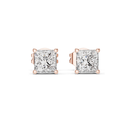 1 CT Lab Diamond Earrings for Women | VVS-VS EF Clarity | 18KT, 14KT, 10KT Gold & 925 Silver | Rose, Yellow, White Gold & Moissanite Options