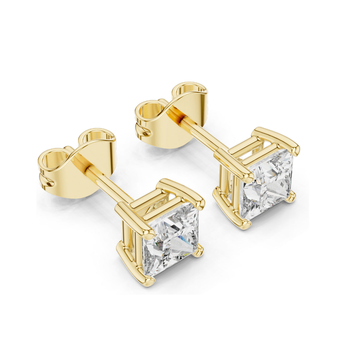 1 CT Lab Diamond Earrings for Women | VVS-VS EF Clarity | 18KT, 14KT, 10KT Gold & 925 Silver | Rose, Yellow, White Gold & Moissanite Options