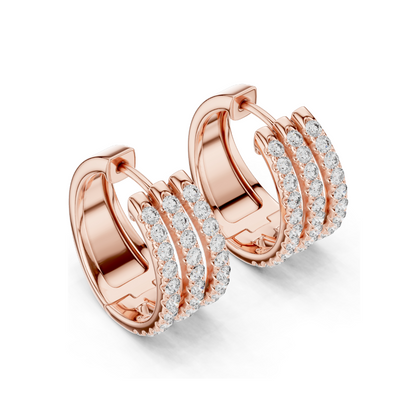 1.98 CT Lab Diamond Earrings for Women | VVS-VS EF Clarity | 18KT, 14KT, 10KT Gold & 925 Silver | Rose, Yellow, White Gold & Moissanite Options