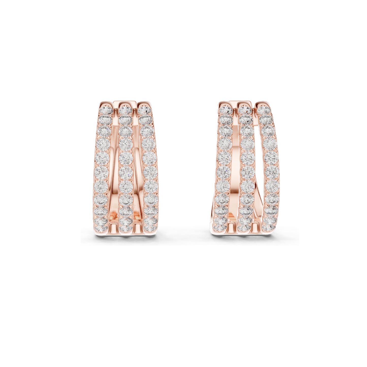 1.98 CT Lab Diamond Earrings for Women | VVS-VS EF Clarity | 18KT, 14KT, 10KT Gold & 925 Silver | Rose, Yellow, White Gold & Moissanite Options