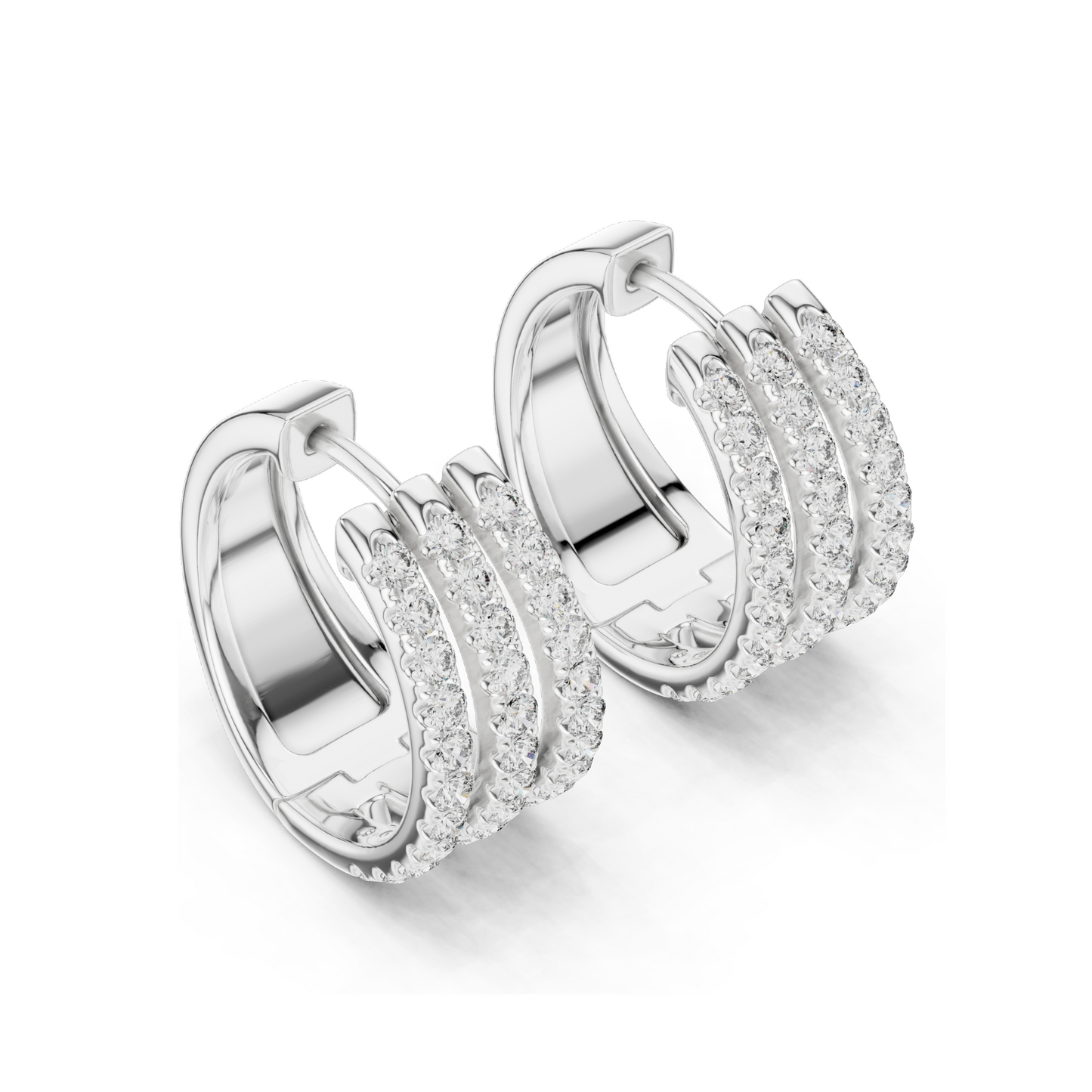 1.98 CT Lab Diamond Earrings for Women | VVS-VS EF Clarity | 18KT, 14KT, 10KT Gold & 925 Silver | Rose, Yellow, White Gold & Moissanite Options