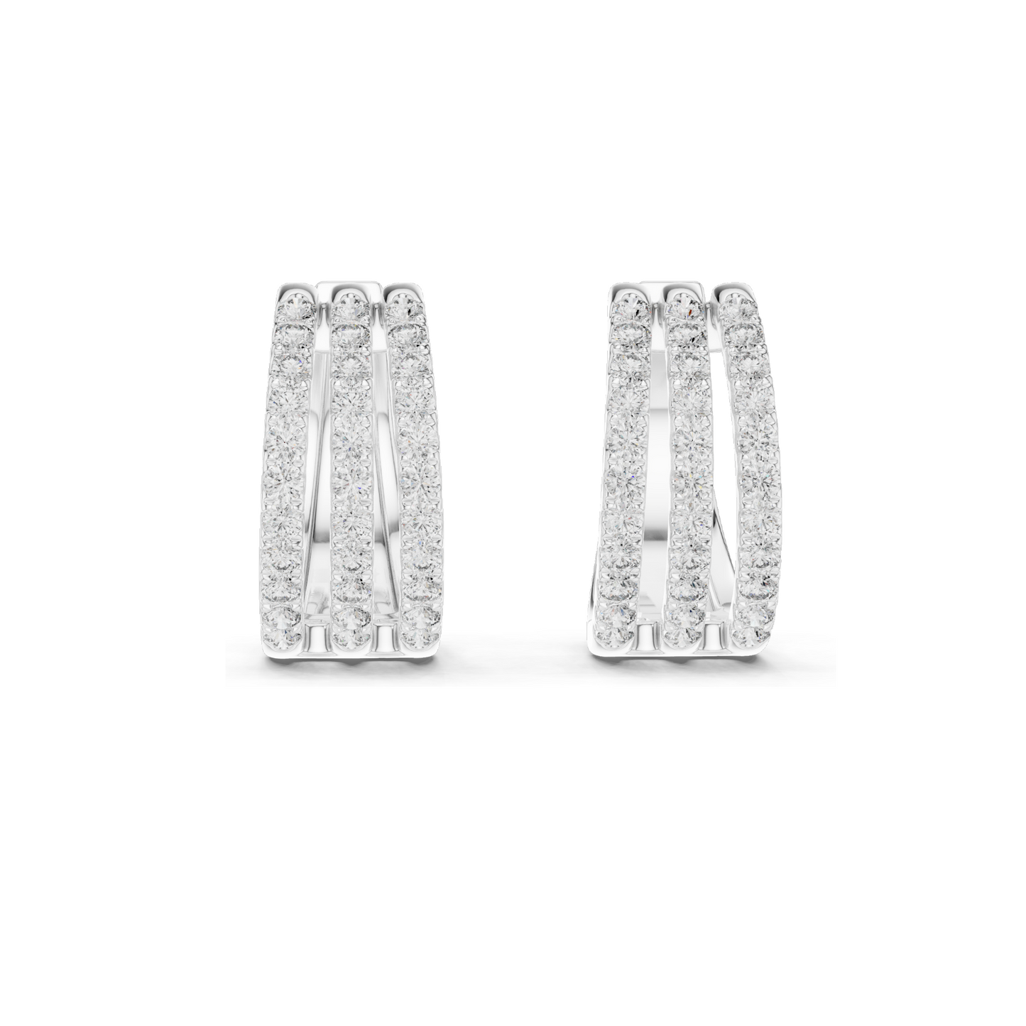 1.98 CT Lab Diamond Earrings for Women | VVS-VS EF Clarity | 18KT, 14KT, 10KT Gold & 925 Silver | Rose, Yellow, White Gold & Moissanite Options