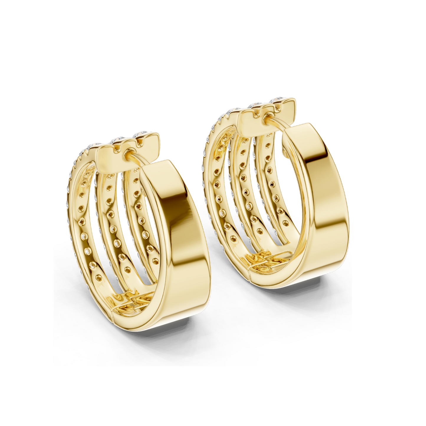 1.98 CT Lab Diamond Earrings for Women | VVS-VS EF Clarity | 18KT, 14KT, 10KT Gold & 925 Silver | Rose, Yellow, White Gold & Moissanite Options