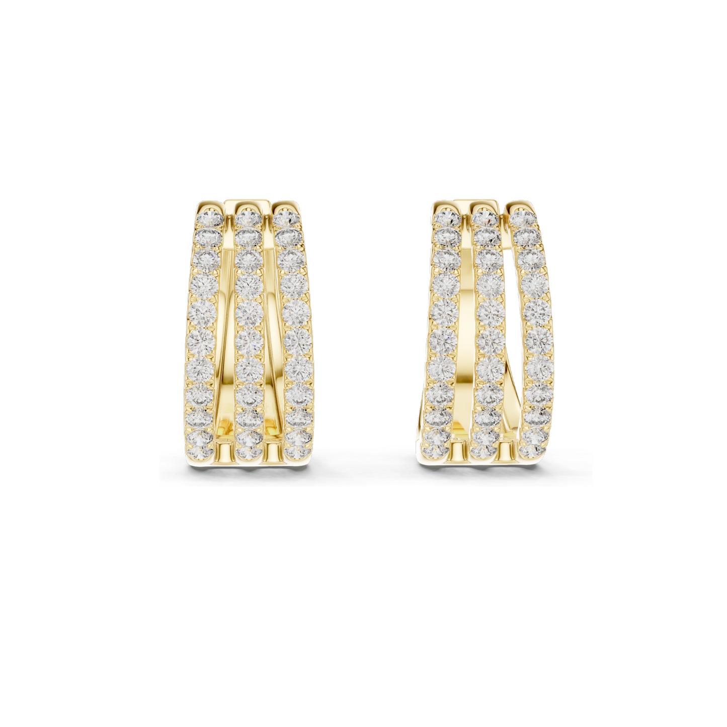 1.98 CT Lab Diamond Earrings for Women | VVS-VS EF Clarity | 18KT, 14KT, 10KT Gold & 925 Silver | Rose, Yellow, White Gold & Moissanite Options