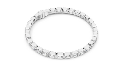 9.3 CT Lab Diamond Tennis Bracelet | Emerald Cut Diamonds | 10KT, 14KT, 18KT Gold & 925 Silver | Rose, Yellow, White Gold Options | Luxury Fine Jewelry