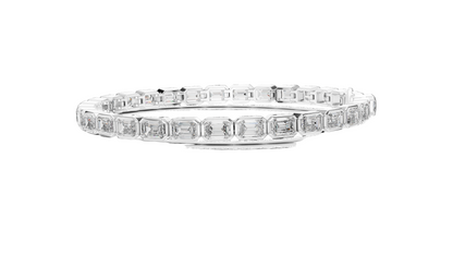 9.3 CT Lab Diamond Emerald-Cut Bracelet | VVS-VS EF Clarity | 18KT, 14KT, 10KT Gold & 925 Silver | Rose, Yellow, White Gold Options | Luxury Fine Jewelry