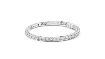 4.4 CT Lab Diamond Tennis Bracelet | Round Brilliant Cut | 10KT, 14KT, 18KT Gold & 925 Silver | Moissanite Options | Rose, Yellow, White Gold | Luxury Fine Jewelry