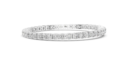 4.4 CT Lab Diamond Tennis Bracelet | Round Brilliant Cut | 10KT, 14KT, 18KT Gold & 925 Silver | Moissanite Options | Rose, Yellow, White Gold | Luxury Fine Jewelry