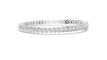 8.4 CT Lab-Grown VVS-VS EF CVD Diamond Tennis Bracelet | Marquise Cut | 18KT, 14KT, 10KT Gold & 925 Silver | Rose, Yellow, White Gold Options | Luxury Fine Jewelry