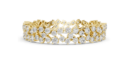 14.45 CT Lab Grown Diamond Tennis Bracelet | VVS-VS-EF CVD Diamond | 10KT, 14KT, 18KT Gold & 925 Silver | Rose, Yellow, White Gold Options | Luxury Fine Jewelry
