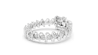 11 CT Lab Diamond Bracelet | VVS-VS EF CVD Diamond, 18KT Gold, 14KT, 10KT Gold & 925 Silver | Rose, Yellow, White Gold Options | Luxury Fine Jewelry