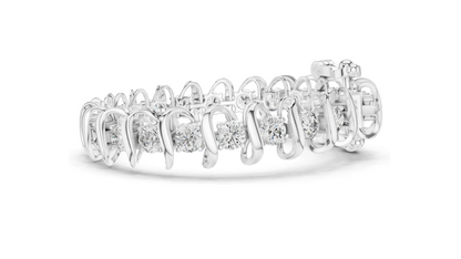 11 CT Lab Diamond Bracelet | VVS-VS EF CVD Diamond, 18KT Gold, 14KT, 10KT Gold & 925 Silver | Rose, Yellow, White Gold Options | Luxury Fine Jewelry