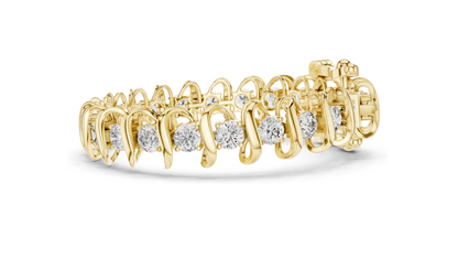 11 CT Lab Diamond Bracelet | VVS-VS EF CVD Diamond, 18KT Gold, 14KT, 10KT Gold & 925 Silver | Rose, Yellow, White Gold Options | Luxury Fine Jewelry
