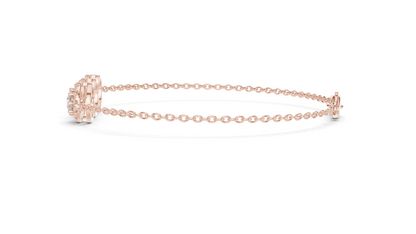 1.29ct Lab Grown Diamond 3-Stone Bracelet | VVS-VS EF CVD Diamonds | 18KT, 14KT, 10KT Gold & 925 Silver | Rose, Yellow, White Gold | Luxury Fine Jewelry