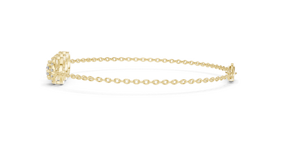 1.29ct Lab Grown Diamond 3-Stone Bracelet | VVS-VS EF CVD Diamonds | 18KT, 14KT, 10KT Gold & 925 Silver | Rose, Yellow, White Gold | Luxury Fine Jewelry
