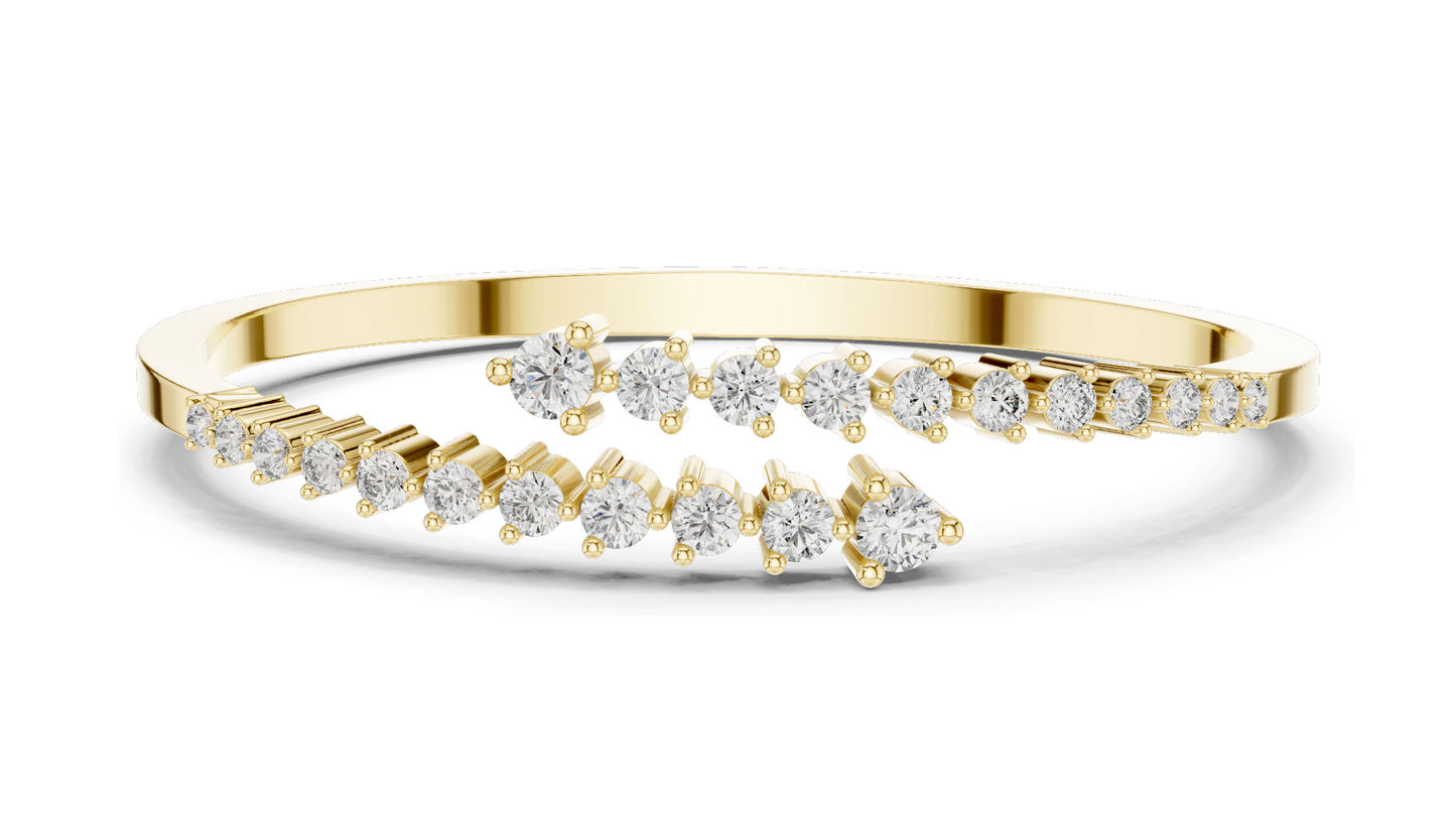 1.96 CT Lab-Created VVS-VS EF CVD Diamond Bracelet | Elegant Diamond Design | 18KT, 14KT, 10KT Gold & 925 Silver | Rose, Yellow, White Gold Options | Luxury Fine Jewelry