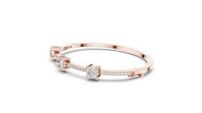 3.6 CT Lab-Grown Diamond Tennis Bracelet | Round Brilliant Cut | 10KT, 14KT, 18KT Gold & 925 Silver | Rose, Yellow, White Gold Options | Luxury Fine Jewelry