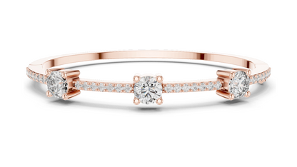 3.6 CT Lab-Grown Diamond Tennis Bracelet | Round Brilliant Cut | 10KT, 14KT, 18KT Gold & 925 Silver | Rose, Yellow, White Gold Options | Luxury Fine Jewelry