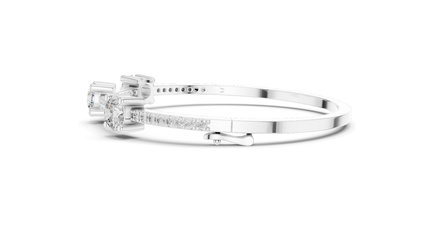 3.6 CT Lab-Grown Diamond Tennis Bracelet | Round Brilliant Cut | 10KT, 14KT, 18KT Gold & 925 Silver | Rose, Yellow, White Gold Options | Luxury Fine Jewelry