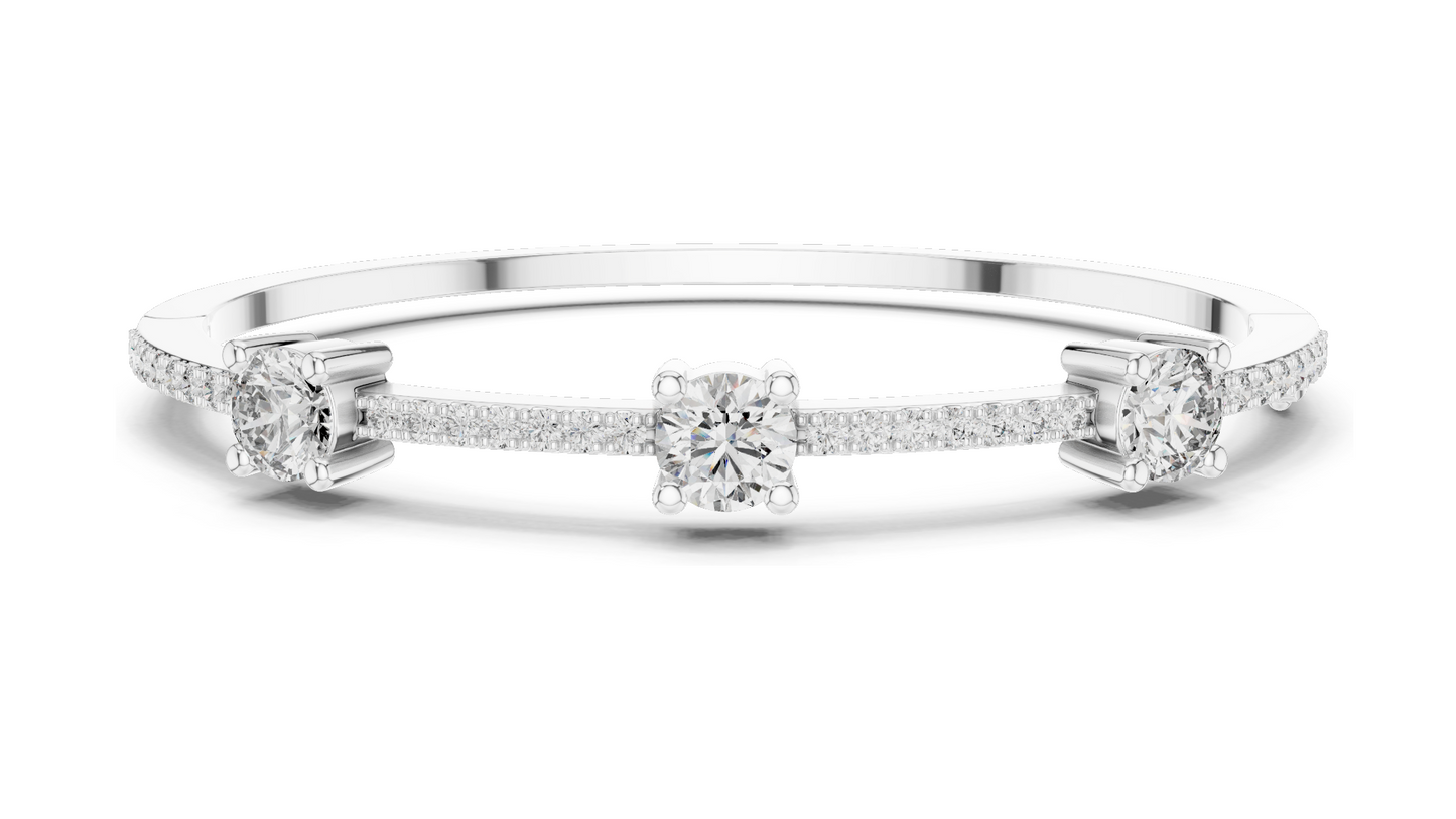 3.6 CT Lab-Grown Diamond Tennis Bracelet | Round Brilliant Cut | 10KT, 14KT, 18KT Gold & 925 Silver | Rose, Yellow, White Gold Options | Luxury Fine Jewelry