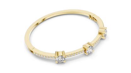 3.6 CT Lab-Grown Diamond Tennis Bracelet | Round Brilliant Cut | 10KT, 14KT, 18KT Gold & 925 Silver | Rose, Yellow, White Gold Options | Luxury Fine Jewelry