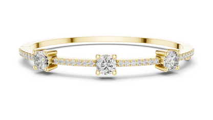 3.6 CT Lab-Grown Diamond Tennis Bracelet | Round Brilliant Cut | 10KT, 14KT, 18KT Gold & 925 Silver | Rose, Yellow, White Gold Options | Luxury Fine Jewelry