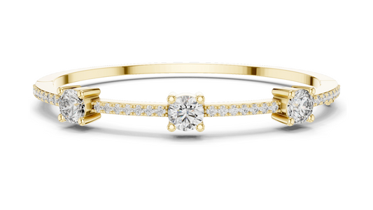 3.6 CT Lab-Grown Diamond Tennis Bracelet | Round Brilliant Cut | 10KT, 14KT, 18KT Gold & 925 Silver | Rose, Yellow, White Gold Options | Luxury Fine Jewelry
