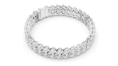 17.582 CT Lab-Created Diamond Tennis Bracelet | Pear-Cut VVS-VS EF CVD Diamonds | 18KT, 14KT, 10KT Gold & 925 Silver | Rose, Yellow, White Gold Options | Luxury Fine Jewelry