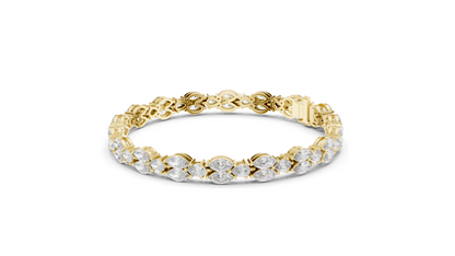 9.0288 CT Lab Grown VVS-VS EF CVD Diamond Bracelet | Available in 18KT, 14KT, 10KT Gold & 925 Silver | Rose, Yellow, White Gold Options