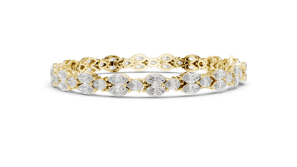 9.0288 CT Lab Grown VVS-VS EF CVD Diamond Bracelet | Available in 18KT, 14KT, 10KT Gold & 925 Silver | Rose, Yellow, White Gold Options