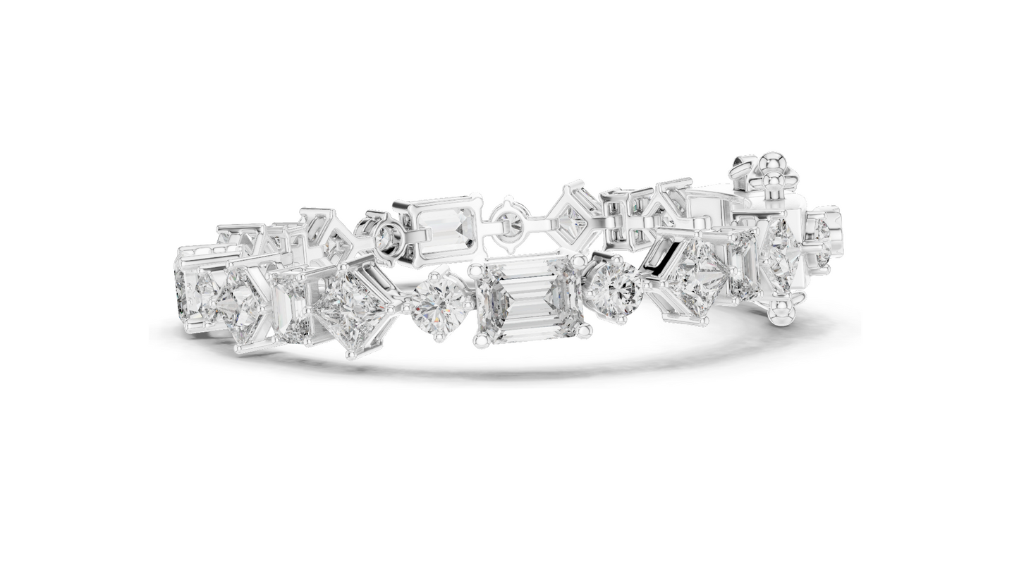 20.07 CT Lab-Crafted Diamond Tennis Bracelet | VVS-VS-EF CVD Diamonds | 18KT, 14KT, 10KT Gold & 925 Silver | Rose, Yellow, White Gold Options | Luxury Fine Jewelry