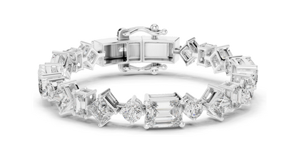 20.07 CT Lab-Crafted Diamond Tennis Bracelet | VVS-VS-EF CVD Diamonds | 18KT, 14KT, 10KT Gold & 925 Silver | Rose, Yellow, White Gold Options | Luxury Fine Jewelry