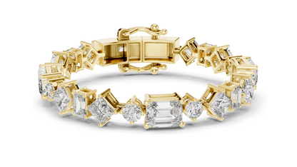 20.07 CT Lab-Crafted Diamond Tennis Bracelet | VVS-VS-EF CVD Diamonds | 18KT, 14KT, 10KT Gold & 925 Silver | Rose, Yellow, White Gold Options | Luxury Fine Jewelry