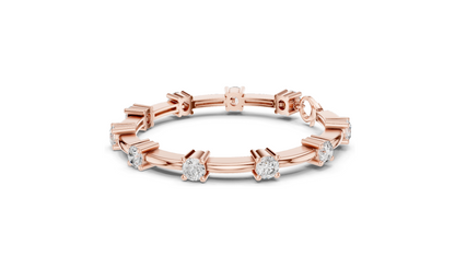 5.6 CT Lab Diamond Bracelet | VVS-VS-EF CVD Diamond | 18KT, 14KT, 10KT Gold & 925 Silver | Rose, Yellow, White Gold Options | Luxury Fine Jewelry