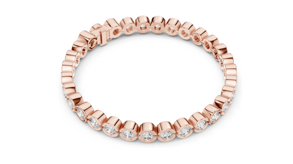 9.3 CT Lab Diamond Tennis Bracelet | Round Cut VVS-VS EF CVD Diamonds | 18KT, 14KT, 10KT Gold & 925 Silver | Moissanite Option | Rose, Yellow, White Gold