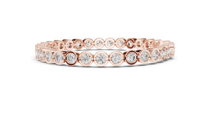 9.3 CT Lab Diamond Tennis Bracelet | Round Cut VVS-VS EF CVD Diamonds | 18KT, 14KT, 10KT Gold & 925 Silver | Moissanite Option | Rose, Yellow, White Gold