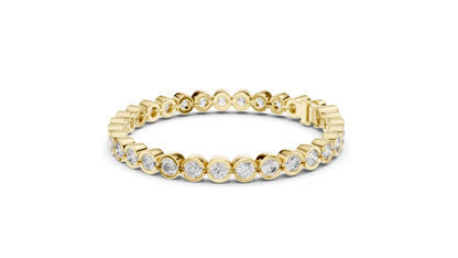 9.3 CT Lab Diamond Tennis Bracelet | Round Cut VVS-VS EF CVD Diamonds | 18KT, 14KT, 10KT Gold & 925 Silver | Moissanite Option | Rose, Yellow, White Gold