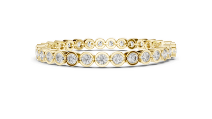 9.3 CT Lab Diamond Tennis Bracelet | Round Cut VVS-VS EF CVD Diamonds | 18KT, 14KT, 10KT Gold & 925 Silver | Moissanite Option | Rose, Yellow, White Gold