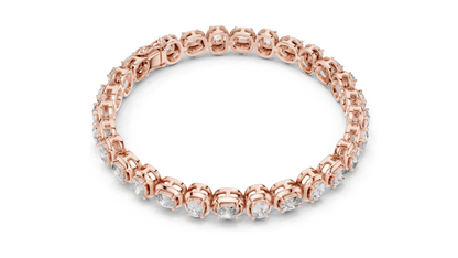 6.82 CT Lab-Grown Diamond Tennis Bracelet | VVS-VS EF CVD Diamonds | 18KT, 14KT, 10KT Gold & 925 Silver | Moissanite Option | Rose, Yellow, White Gold