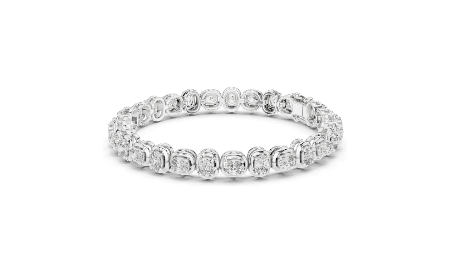 6.82 CT Lab-Grown Diamond Tennis Bracelet | VVS-VS EF CVD Diamonds | 18KT, 14KT, 10KT Gold & 925 Silver | Moissanite Option | Rose, Yellow, White Gold