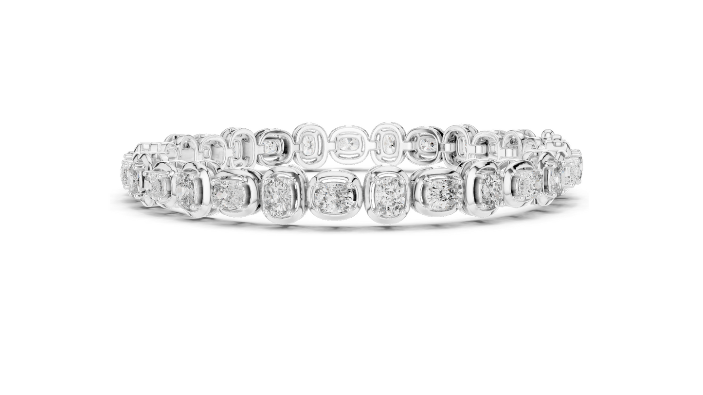 6.82 CT Lab-Grown Diamond Tennis Bracelet | VVS-VS EF CVD Diamonds | 18KT, 14KT, 10KT Gold & 925 Silver | Moissanite Option | Rose, Yellow, White Gold